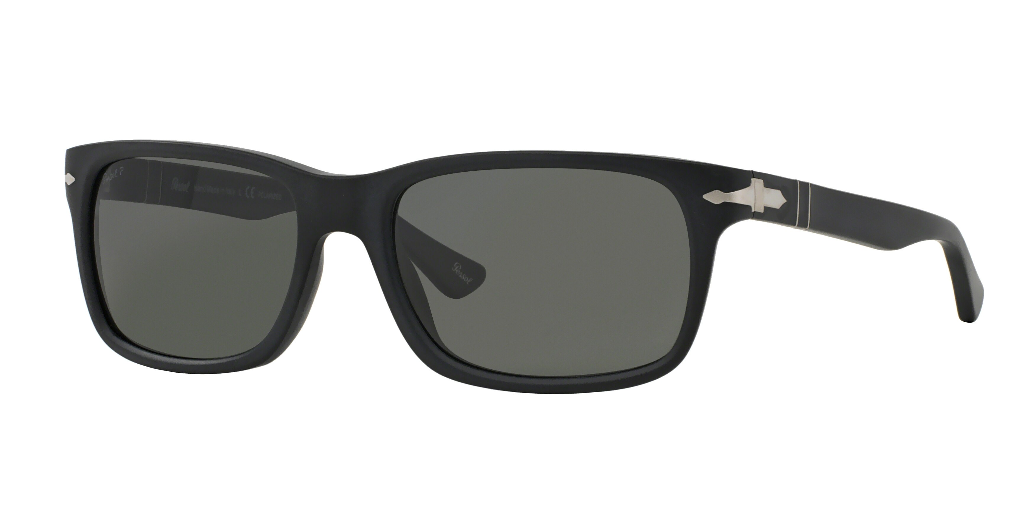 Persol PO3048S Polarized 900058 Men's Sunglasses Black Size 58